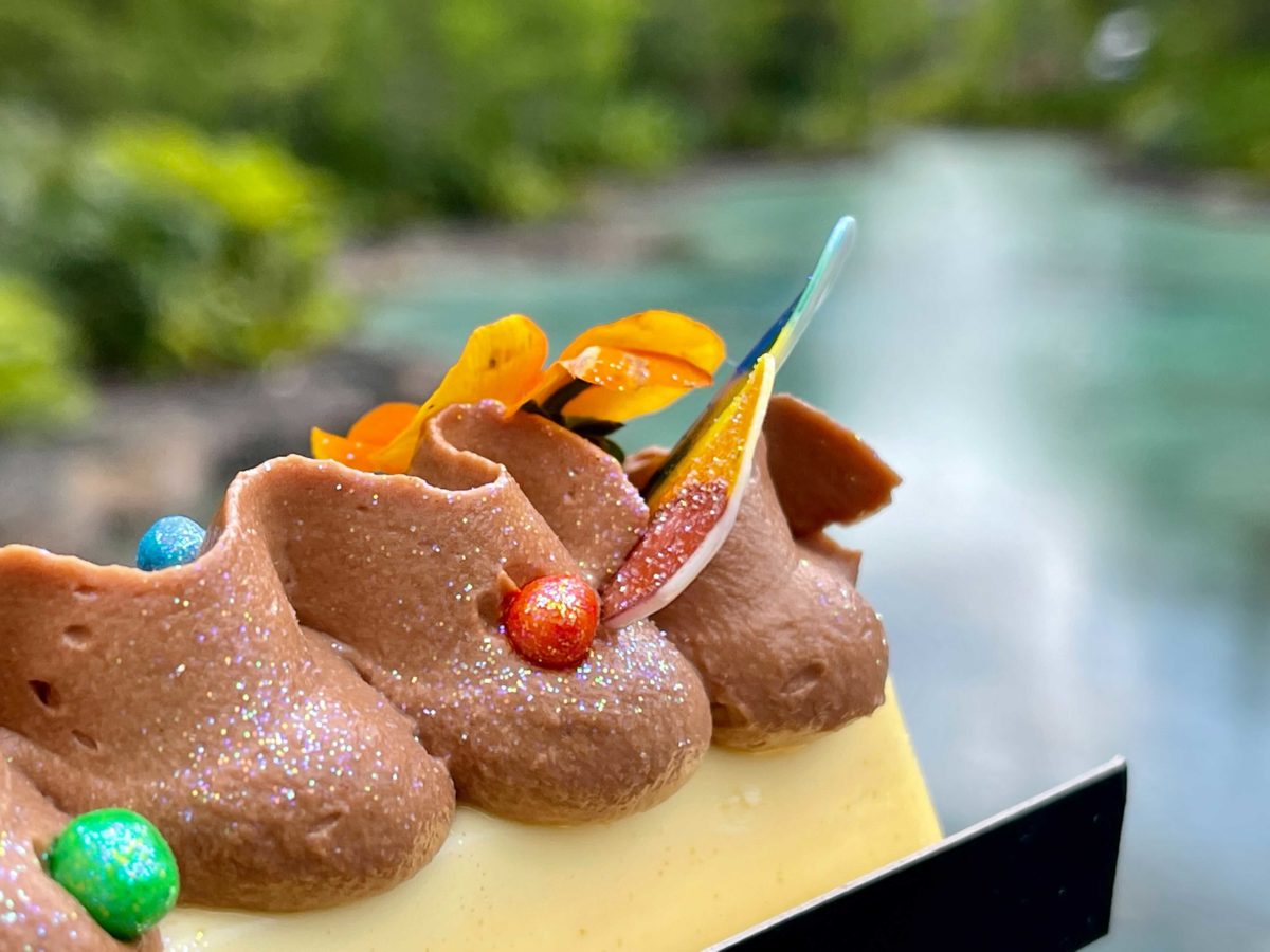 The new Paradise Pride Pastry available for Pride Month at Amorette's Patisserie in Disney Springs at Walt Disney World