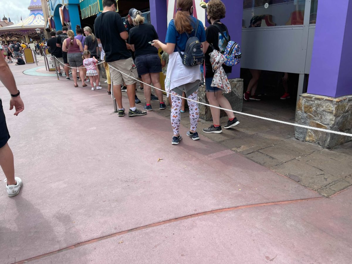 Peter Pan's Flight at the Magic Kingdom has had its extended queue markings remove to minimize social distancing efforts at Walt Disney World