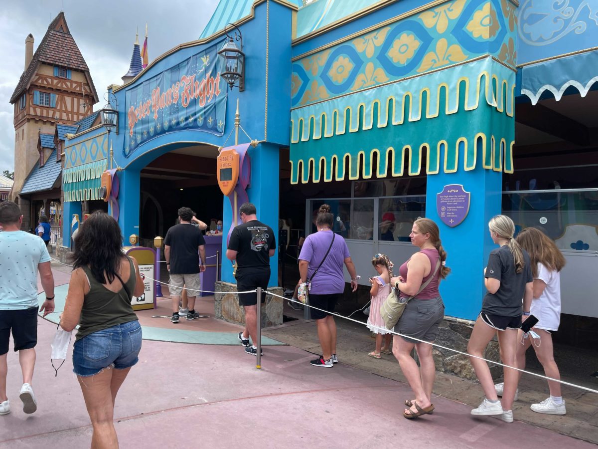 Peter Pan's Flight at the Magic Kingdom has had its extended queue markings remove to minimize social distancing efforts at Walt Disney World