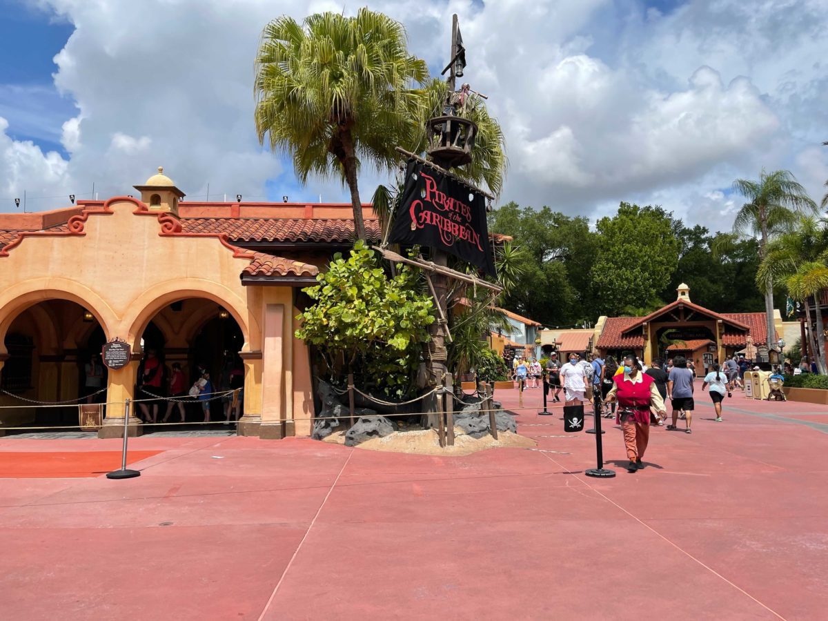Pirates of the Caribbean at the Magic Kingdom has had its extended queue markings remove to minimize social distancing efforts at Walt Disney World