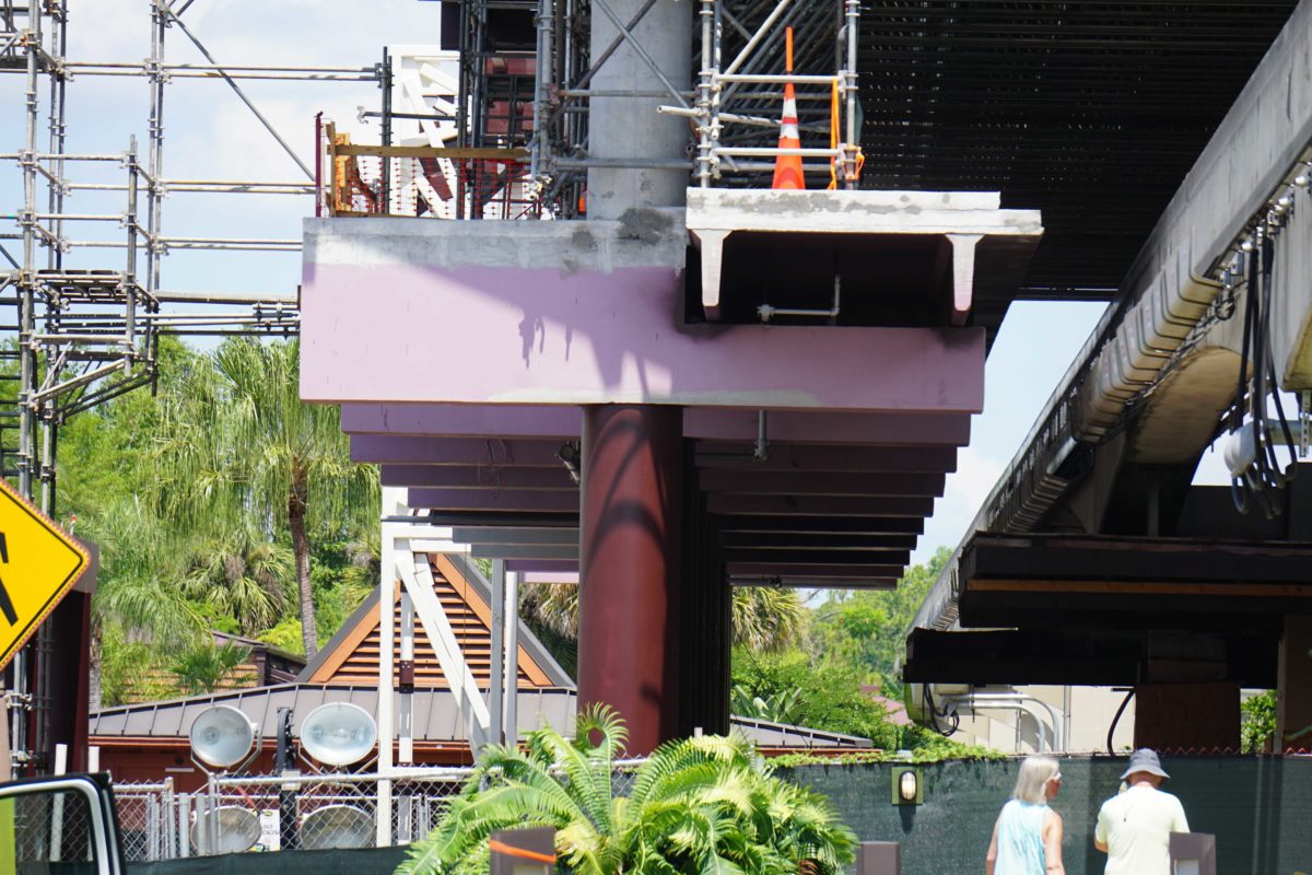 Construction at Disney's Polynesian Village Resort in Walt Disney World