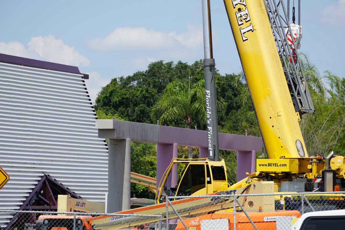 Construction at Disney's Polynesian Village Resort in Walt Disney World