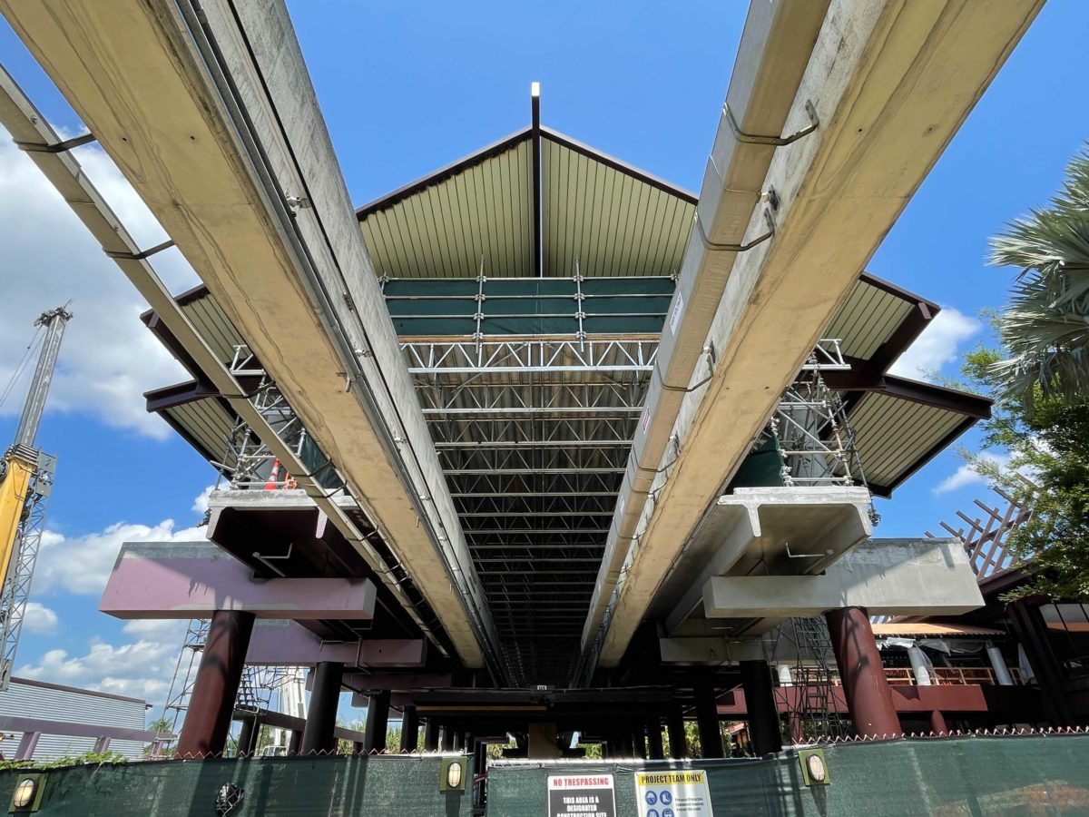 Construction at Disney's Polynesian Village Resort in Walt Disney World