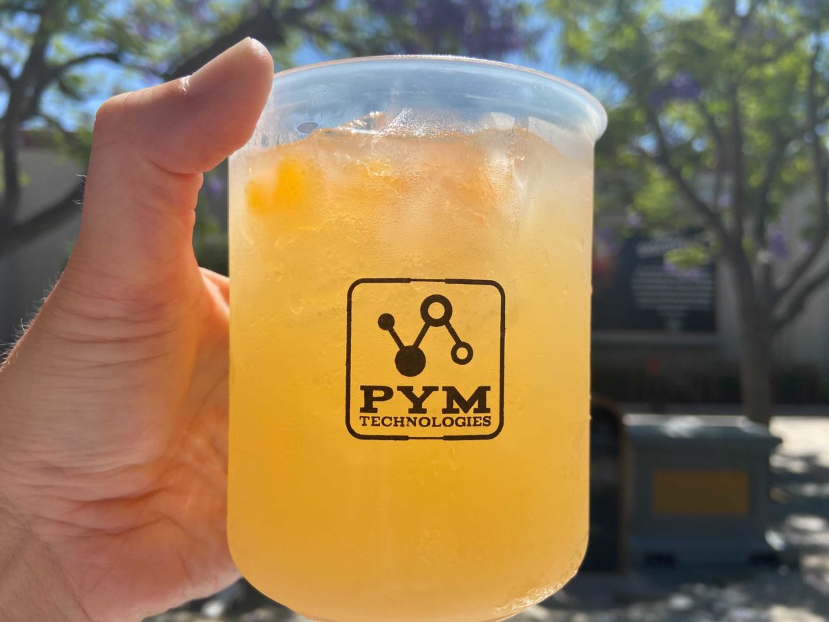 the new Regulator drink at Pym Tasting Lab in Avengers Campus at Disney California Adventure
