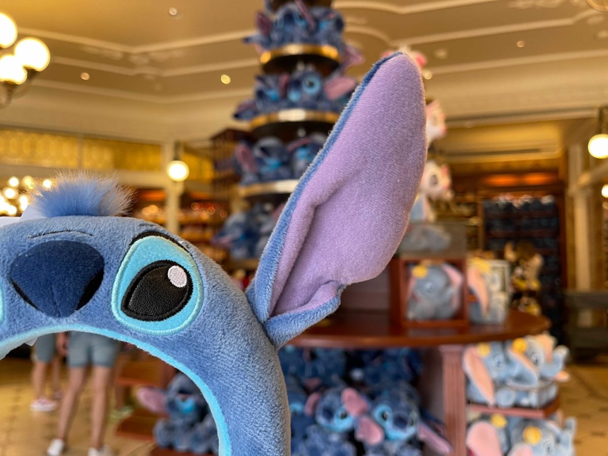 New stitch ear headband available at the Emporium in Magic Kingdom at Walt Disney World
