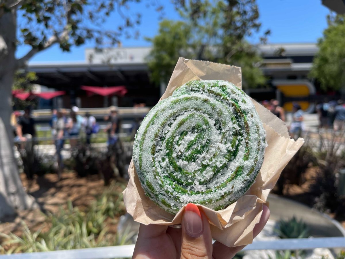 The Sweet Spiral Ration from the new Terran Treats food kiosk in Avengers Campus inside Disney California Adventure