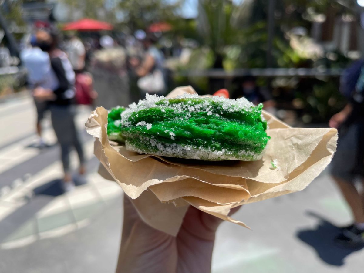The Sweet Spiral Ration from the new Terran Treats food kiosk in Avengers Campus inside Disney California Adventure