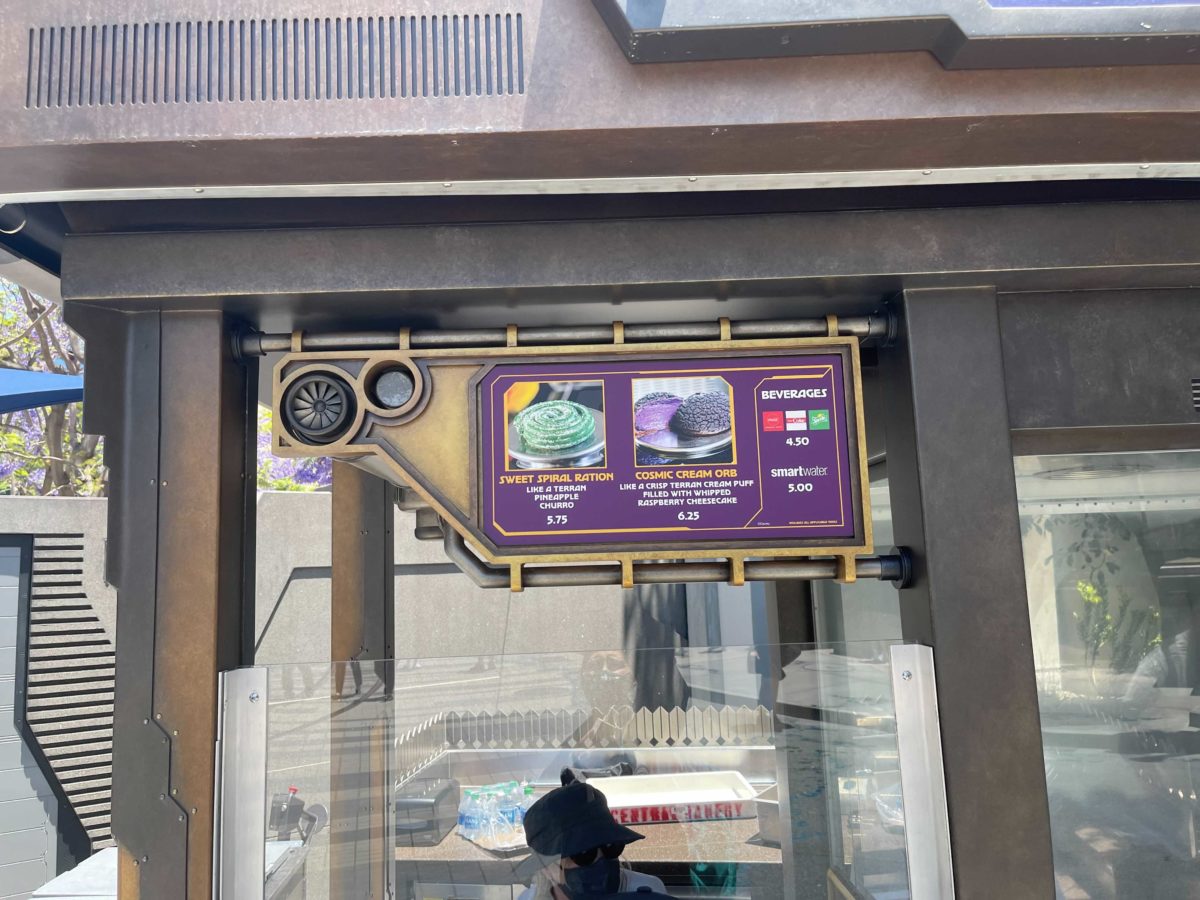 The new Terran Treats food kiosk in Avengers Campus inside Disney California Adventure