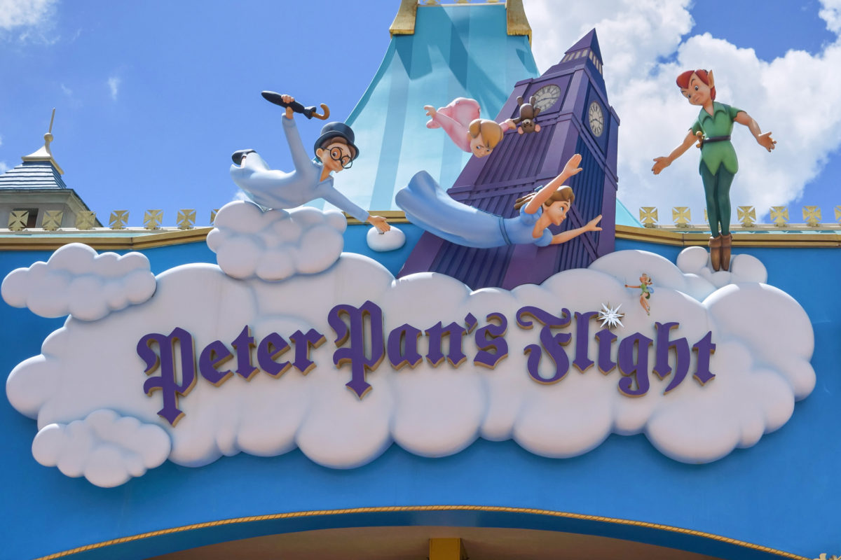 PHOTOS Attraction Sign Returns to Peter Pan's Flight in Magic Kingdom