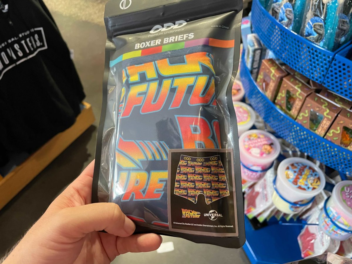 "Back To The Future" merchandise inside the Universal Legacy Store at CityWalk.