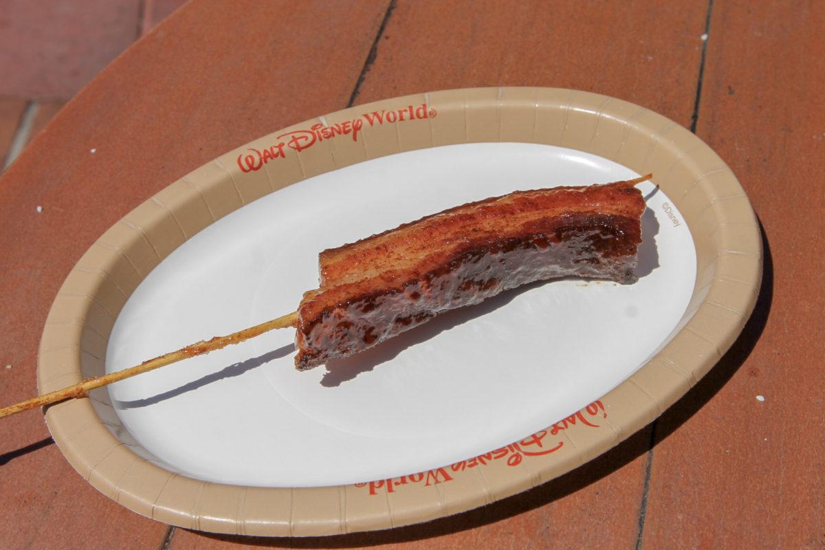 Candied Bacon Skewer in Magic Kingdom