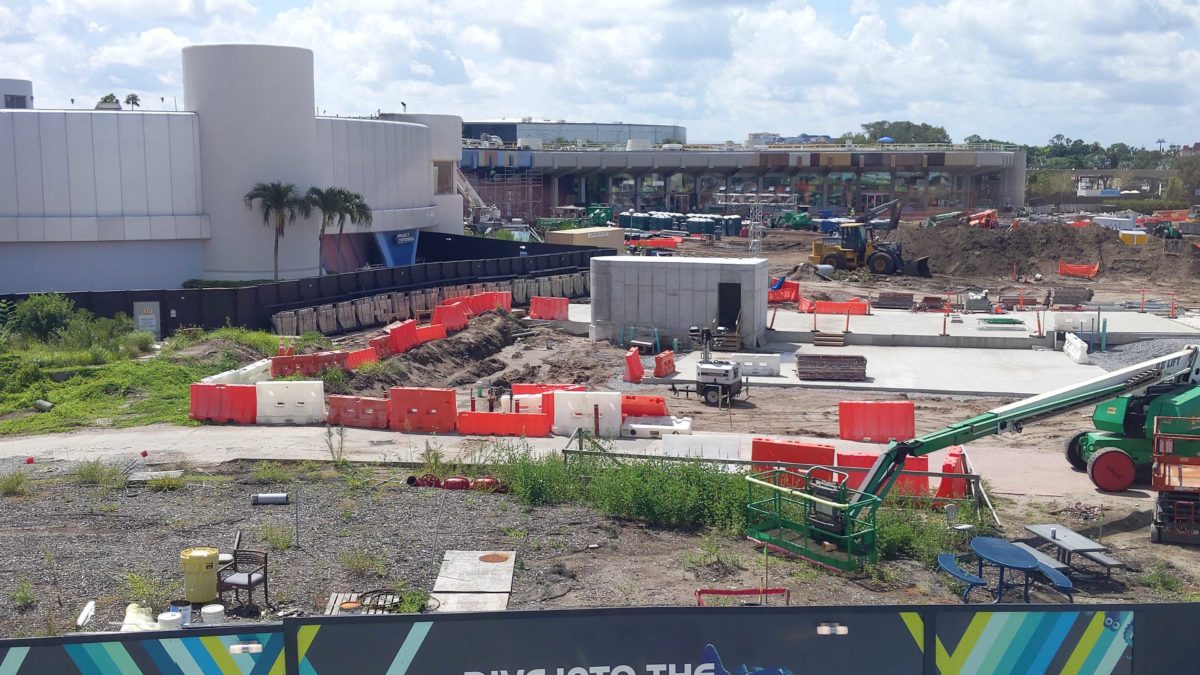 Journey of Water construction at EPCOT