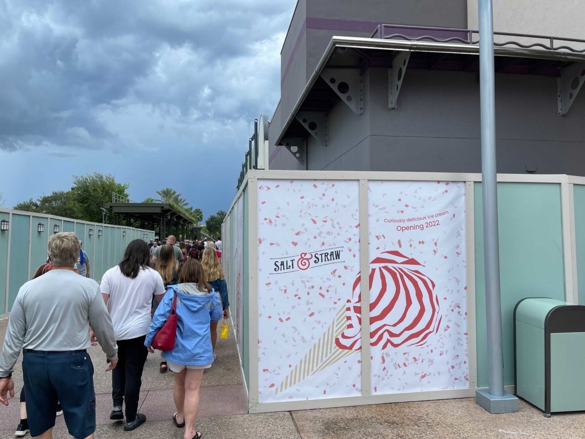 Salt & Straw signs at Disney Springs