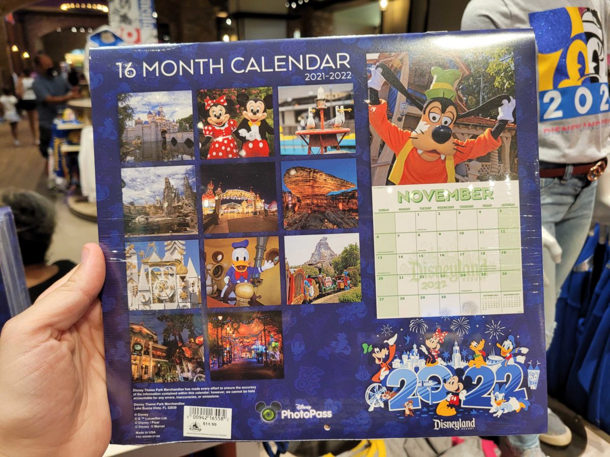 Disneyland Calendar 2022 Photos: 2022 Disneyland Resort 16 Month Calendar Arrives At World Of Disney  Store In Downtown Disney District - Wdw News Today