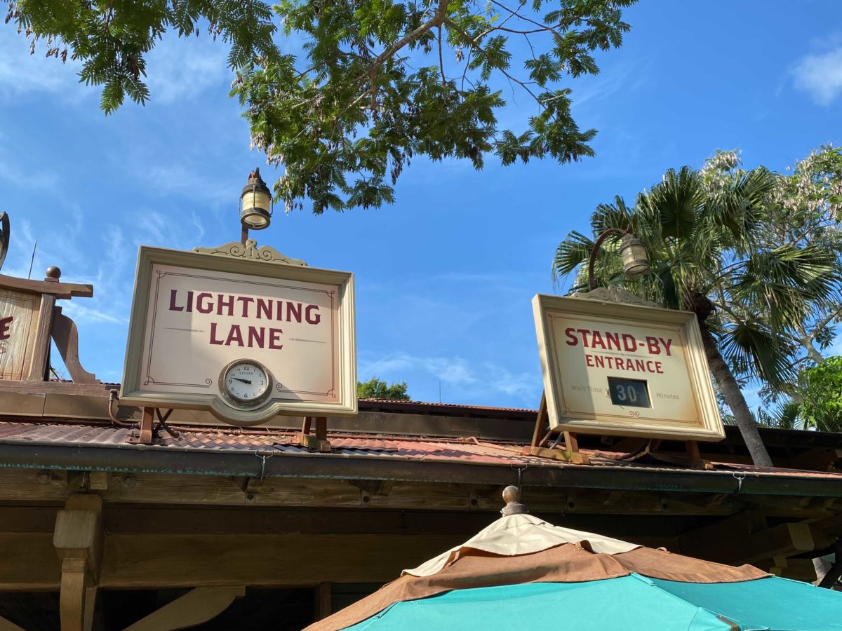 PHOTOS First Lightning Lane Signage Goes Up, Replaces