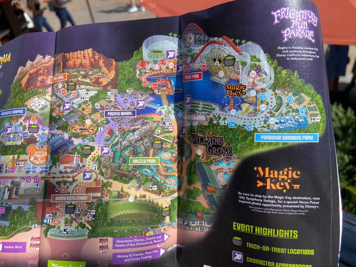 FIRST LOOK 2021 Oogie Boogie Bash Event Map for Disney California