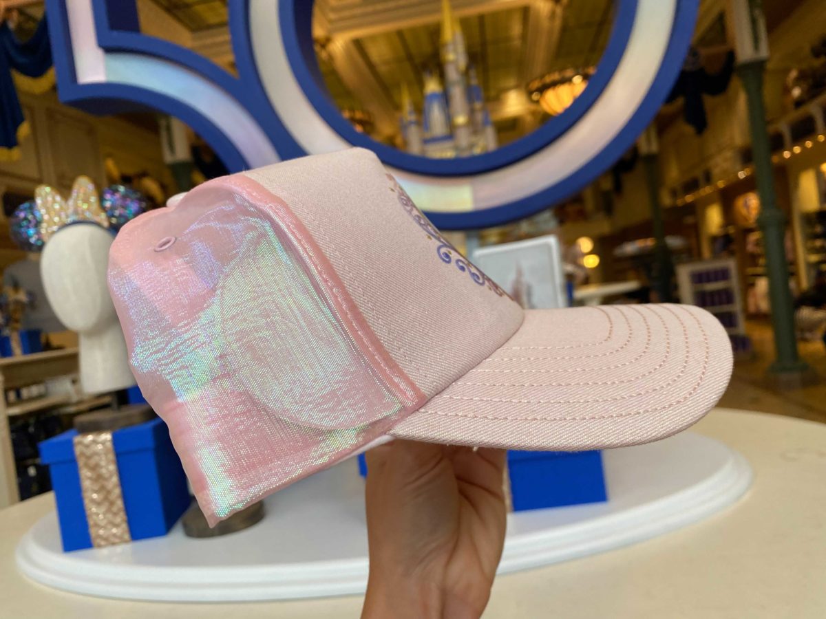 Walt Disney World 50th Anniversary Collection Pink Adult Ladies Baseball Hat