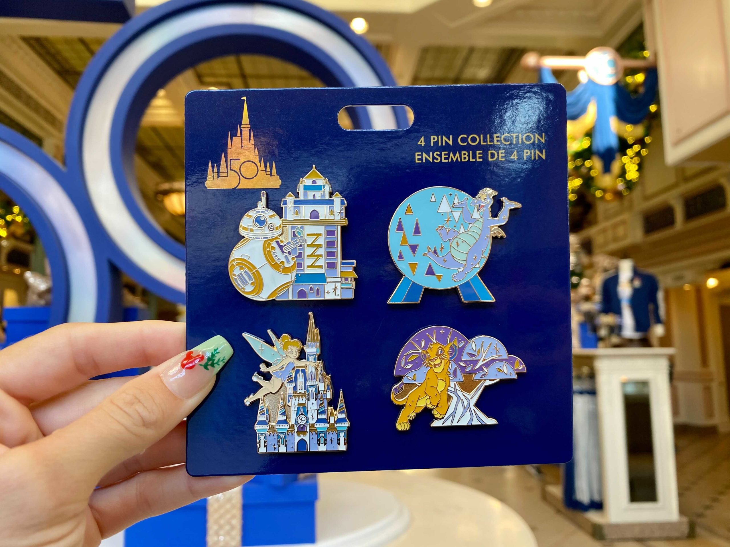 PHOTOS New 50th Anniversary Park Icons Pin Set at Walt Disney World
