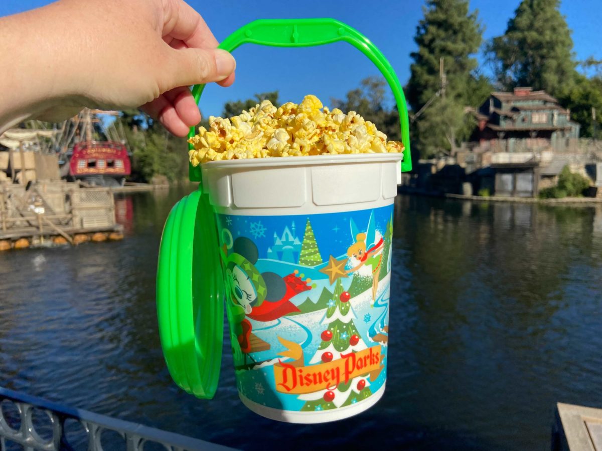 PHOTOS New Holiday Popcorn Bucket Available at Disneyland Resort