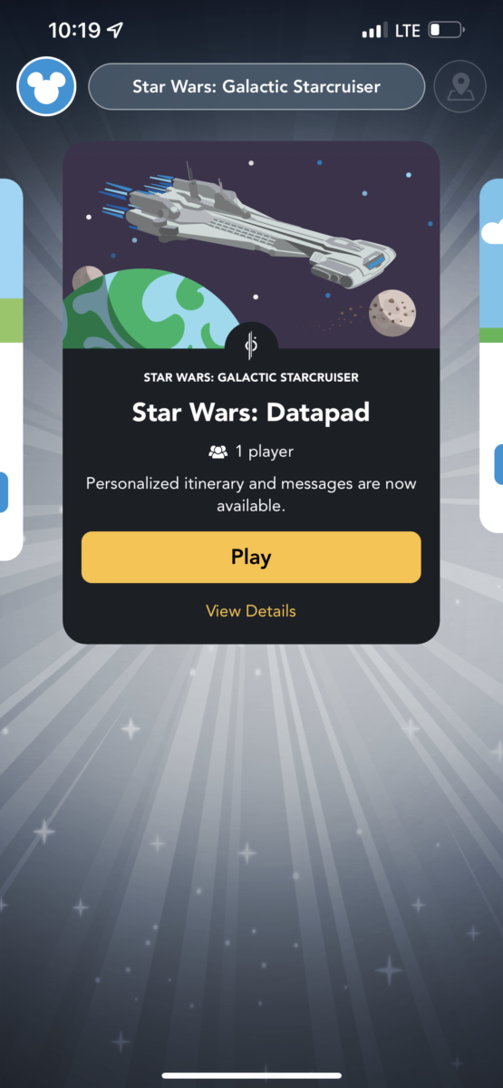 Star Wars Galactic Starcruiser Datapad 21