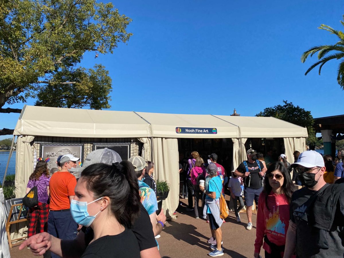 PHOTOS: Noah Fine Art Booth features wizard Mickey, Yoda and several paintings at the 2022 EPCOT International Festival of the Arts