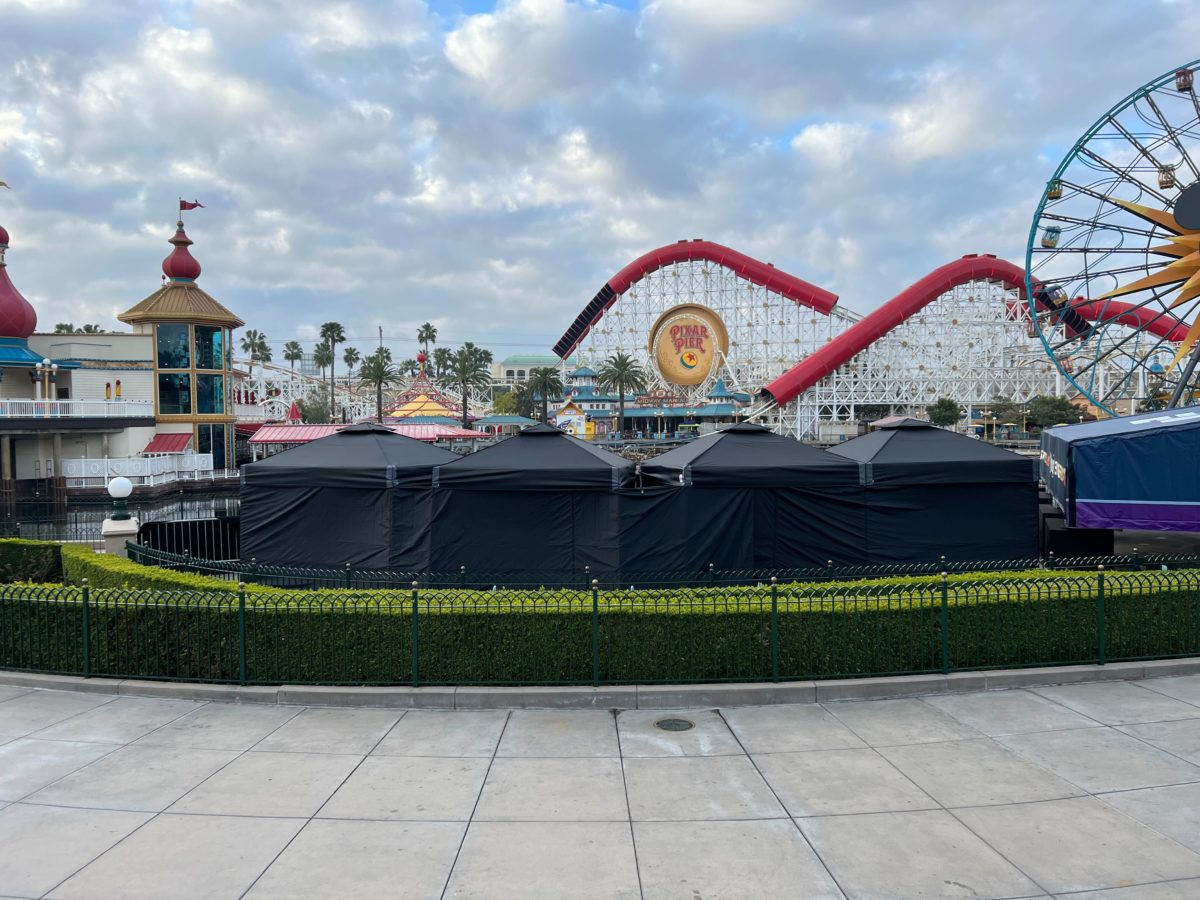 PHOTOS: Tents Set Up for Super Bowl LVI Coverage at Disney