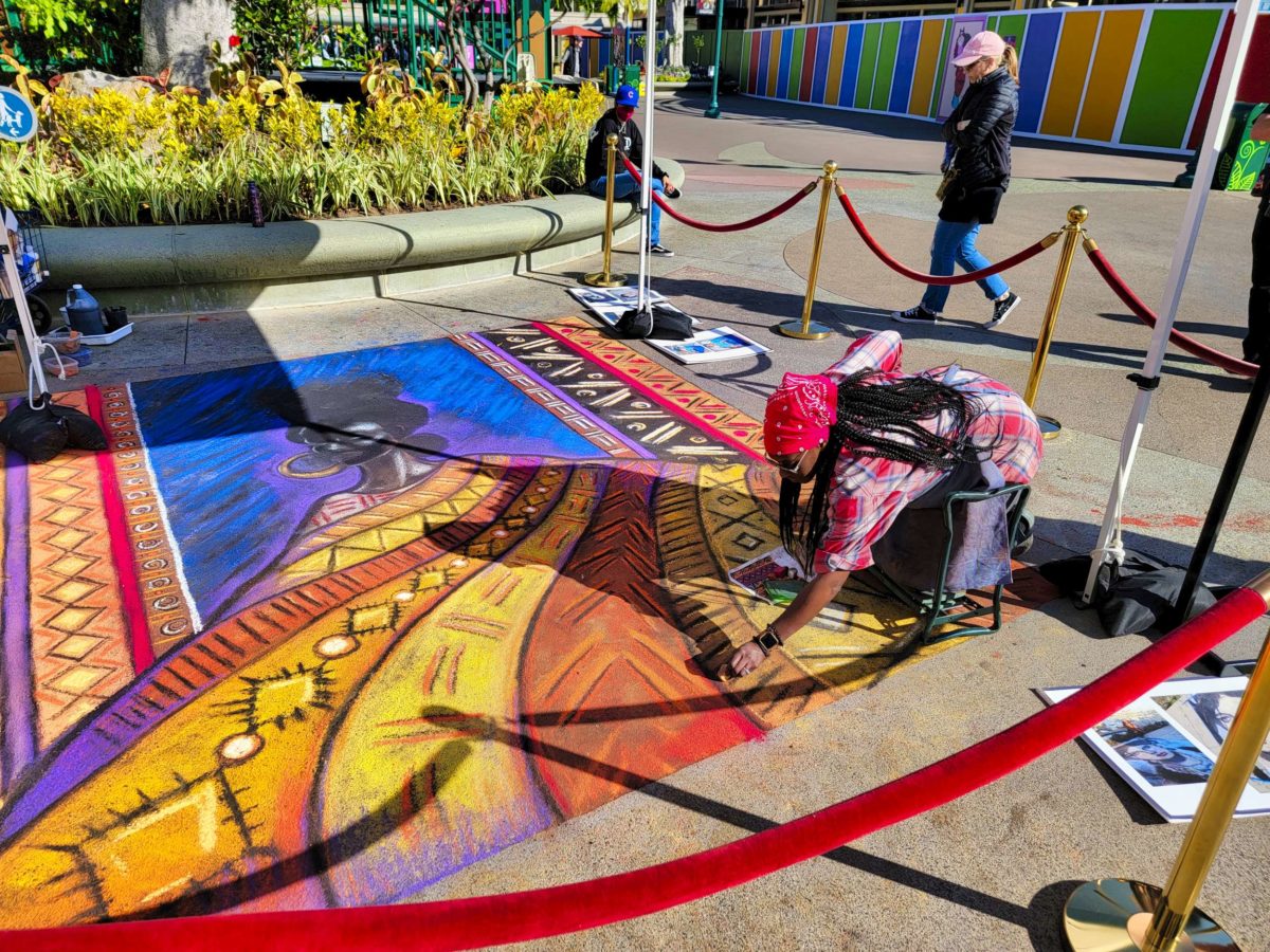 Downtown Disney Black History Month chalk art