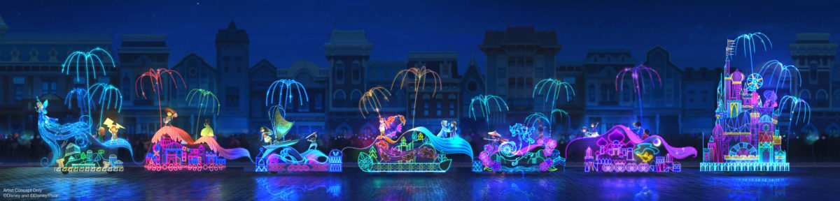 Main Street Electrical Parade finale concept art