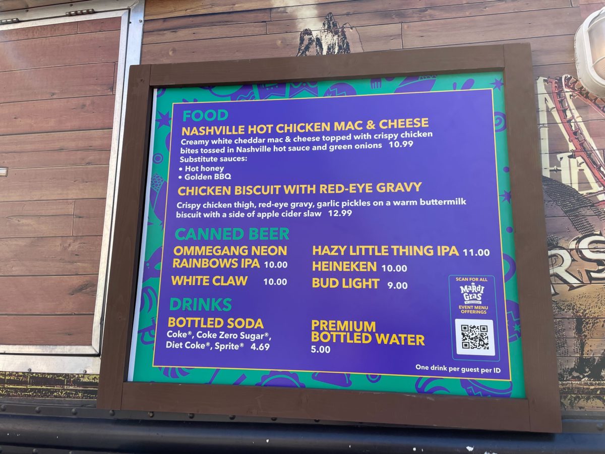 PHOTOS Mardi Gras Menus Appear at Universal Studios Florida WDW News