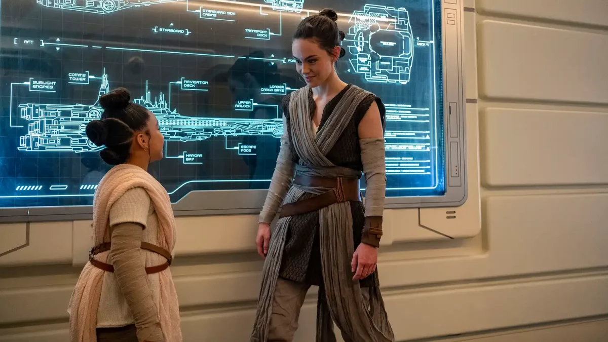 rey and guest on galactic starcruiser