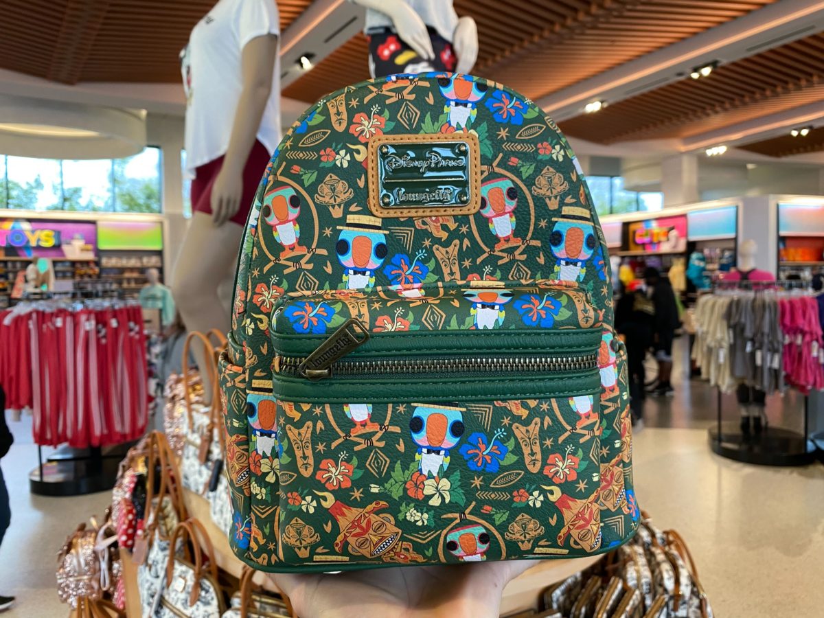 front of tiki room loungefly backpack