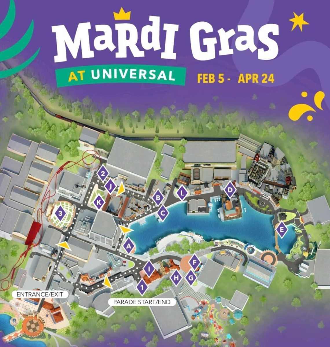 updated Mardi Gras 2022 Universal map