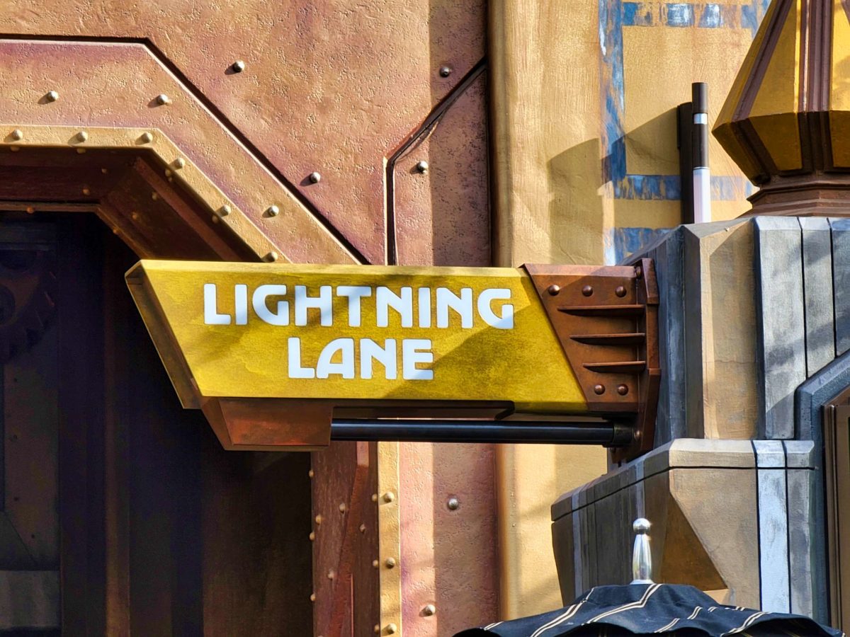 Guardians Lightning lane sign dca
