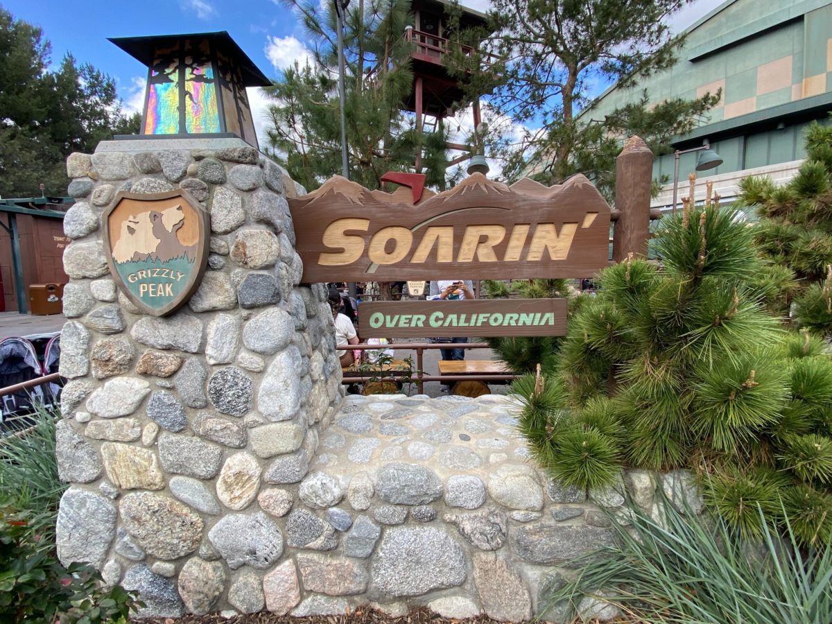Soarin' Over California Sign Installed at Disney California Adventure