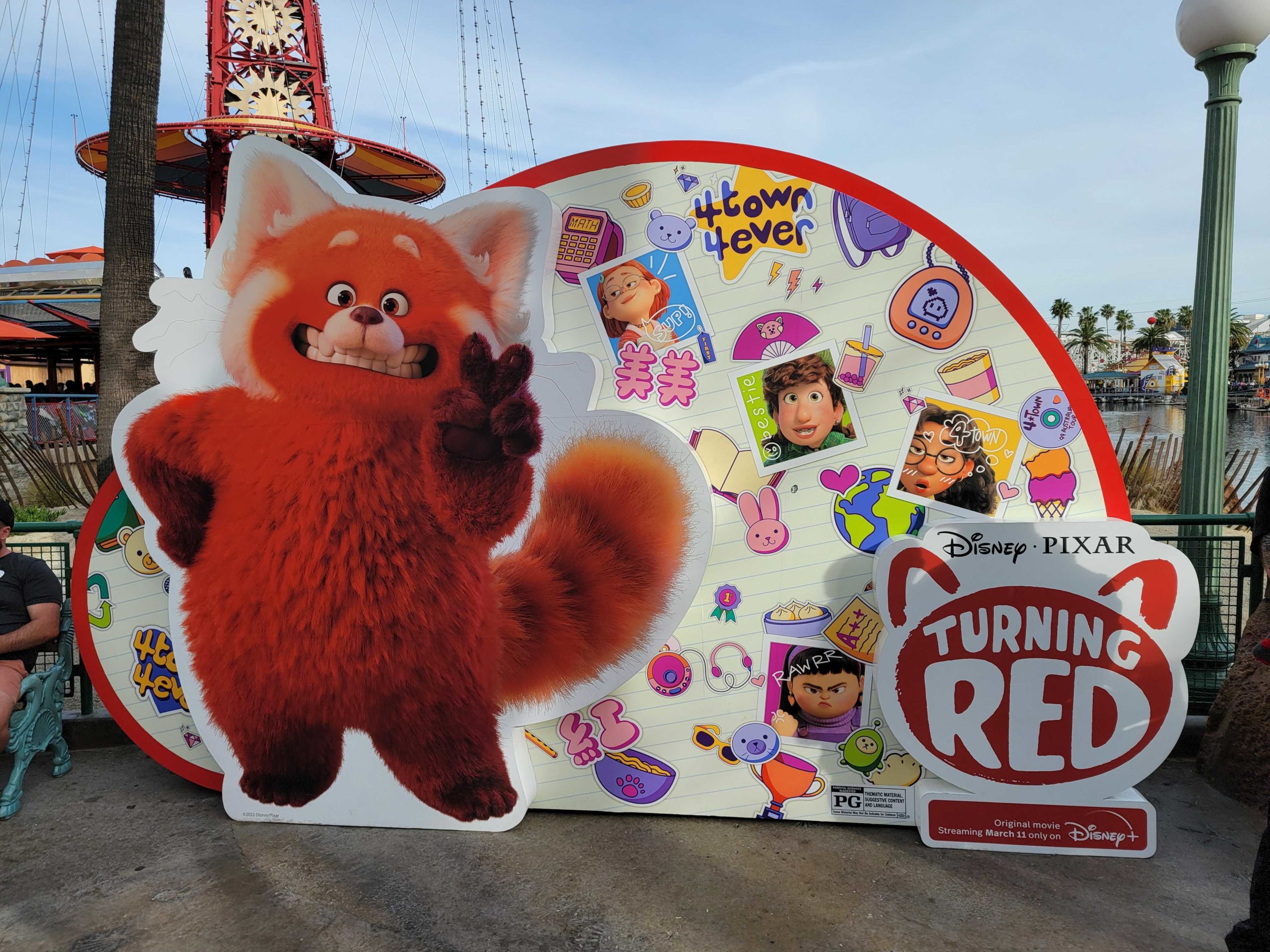 Turning Red Photo Spot Poofs Into Disney California Adventure Wdw News Today