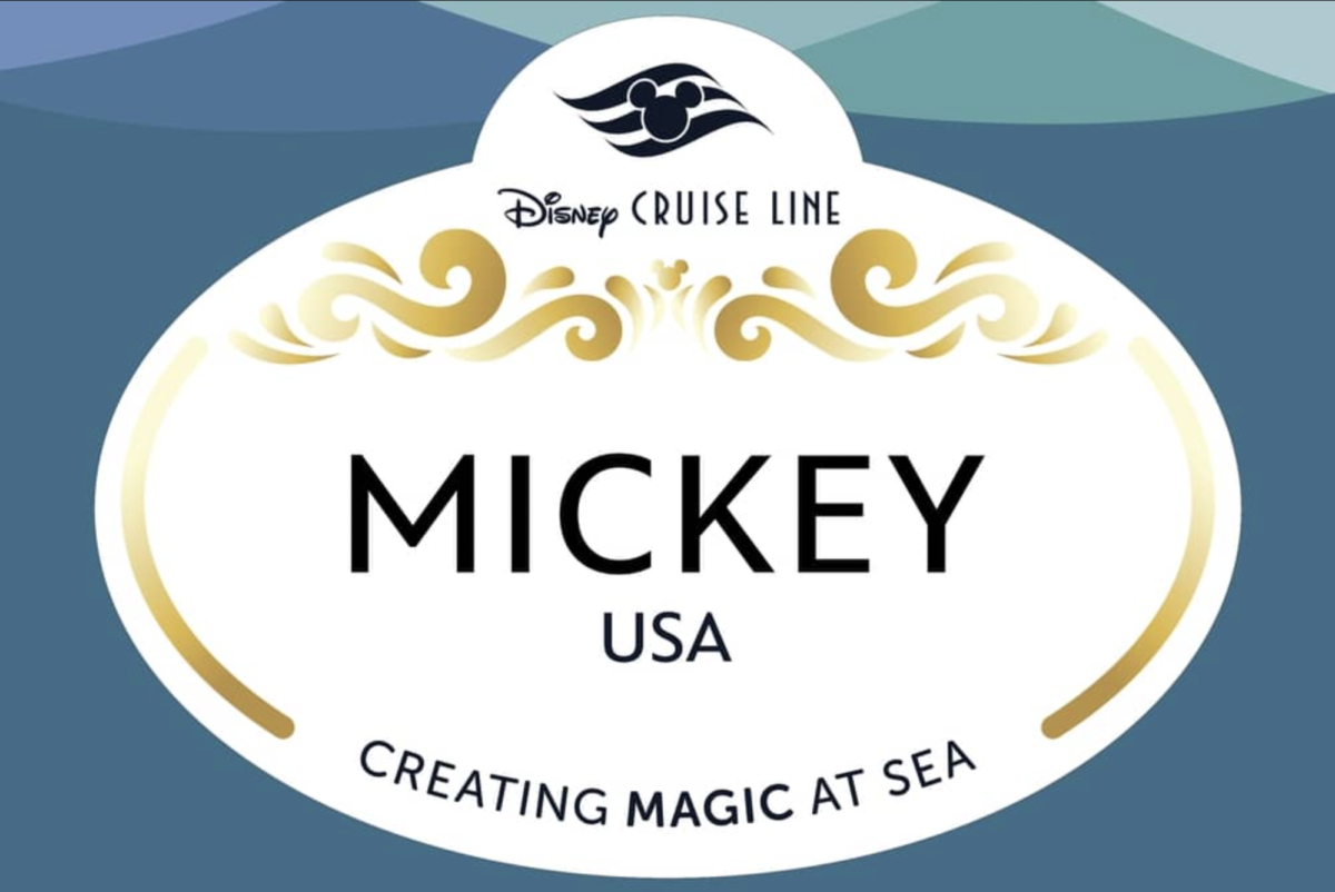 Disney Cruise Line nametag