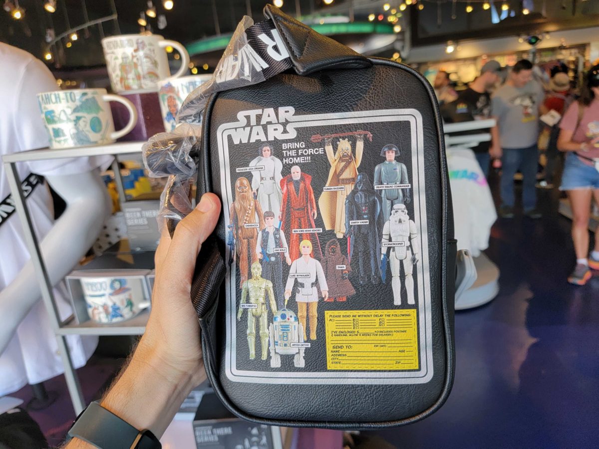 DL Star Wars Retro Action Figure Loungefly Sling Backpack 1