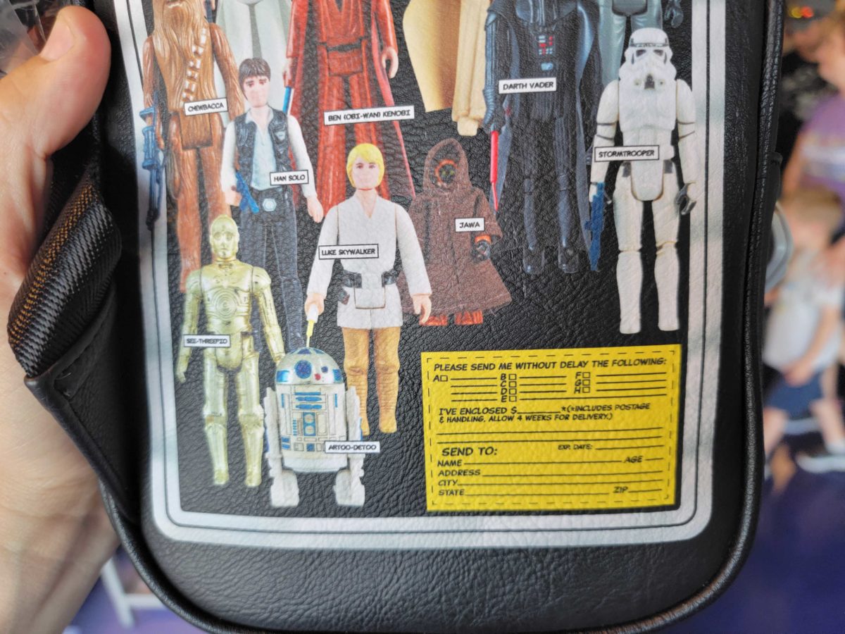 DL Star Wars Retro Action Figure Loungefly Sling Backpack 3