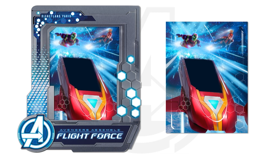 DLP Avengers Campus flight force photopass frame