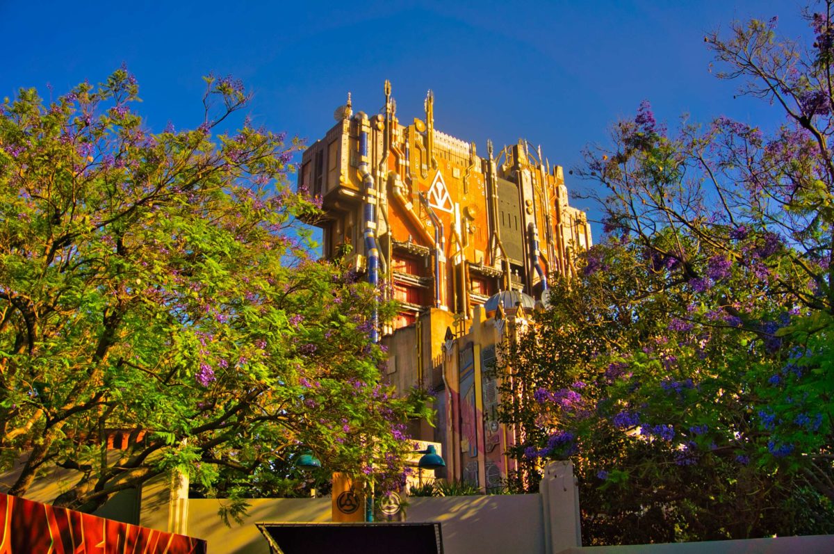 Guardians of the Galaxy Mission Breakout at Sunset avengers campus dca stock