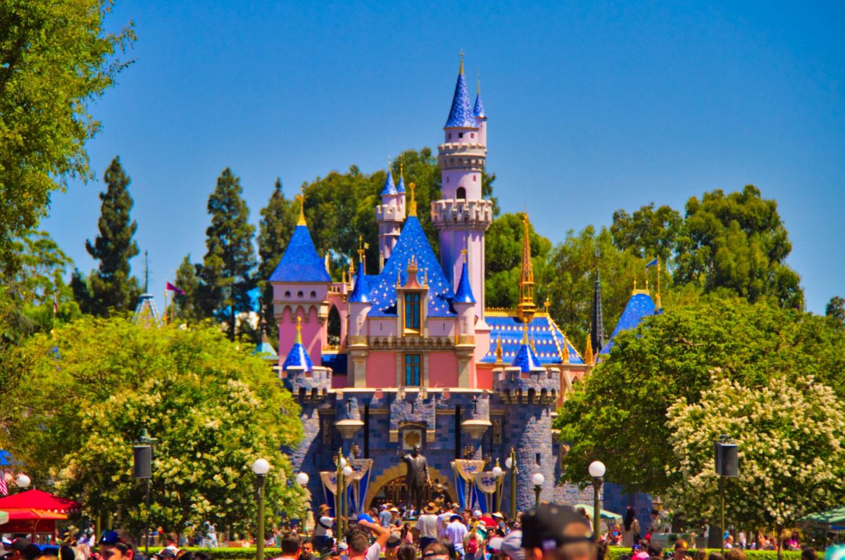 Sleeping Beauty Castle Disneyland stock