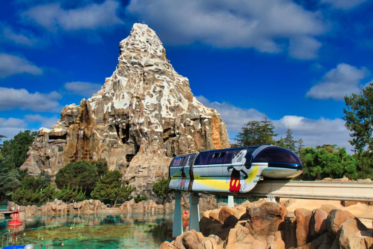 Matterhorn with Monorail at Disneyland