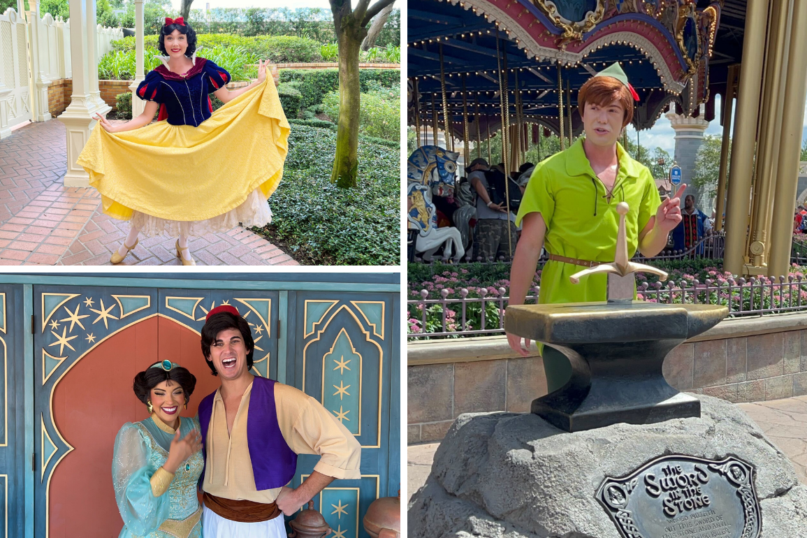 Snow White Peter Pan Jasmine Aladdin return to Magic Kingdom
