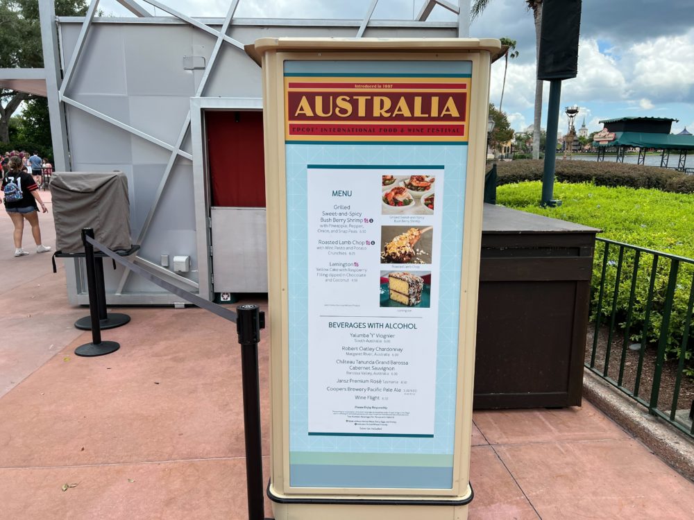 australia food wine menu 1