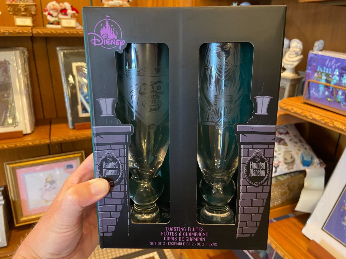 The Haunted Mansion toasting flutes