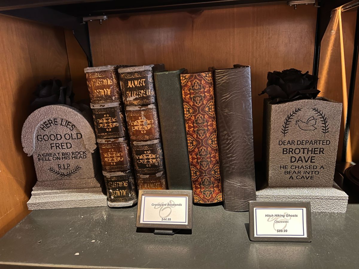 Haunted Mansion Headstone Bookends