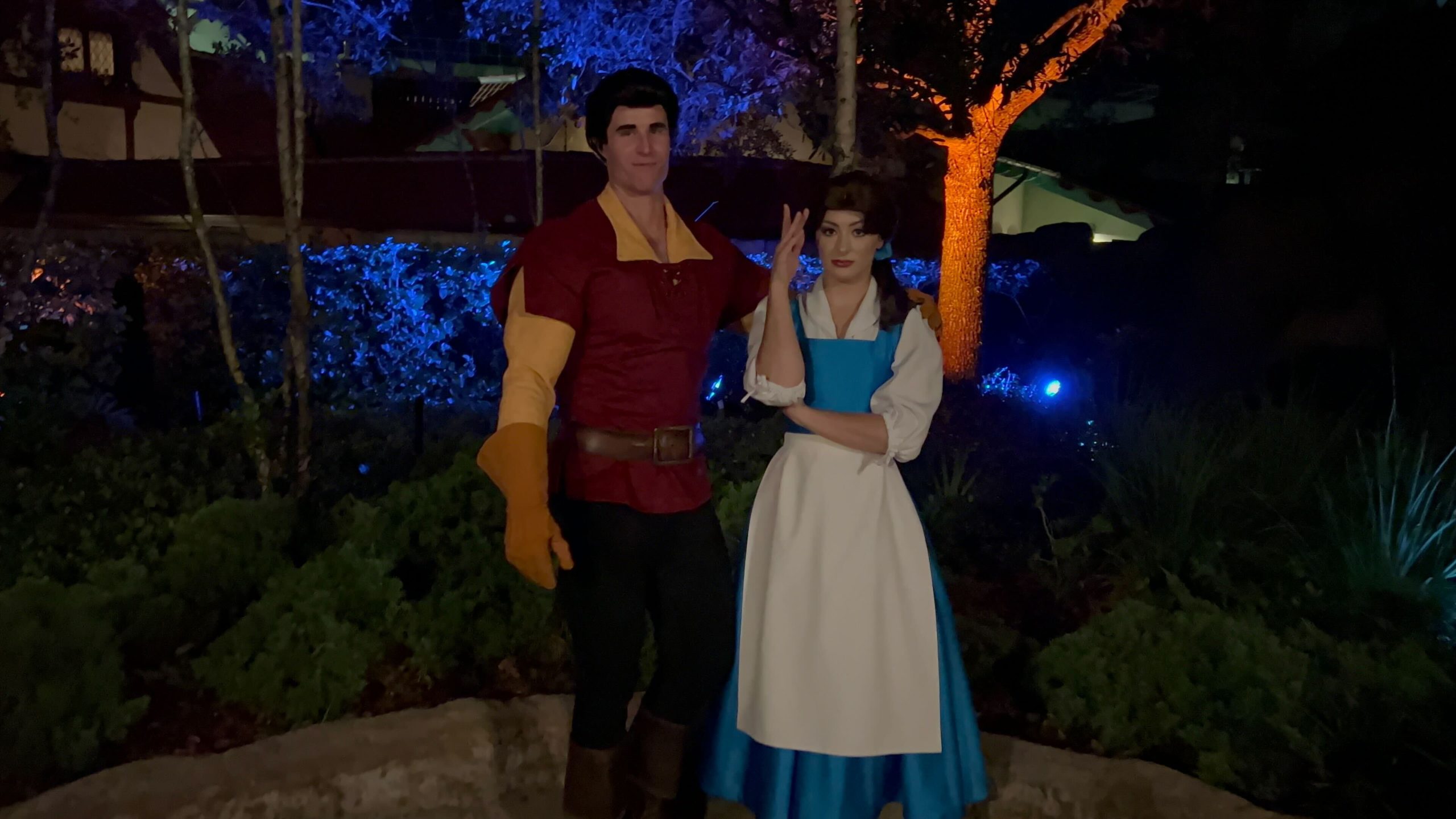 2022 MNSSHP characters Belle and Gaston 1 scaled