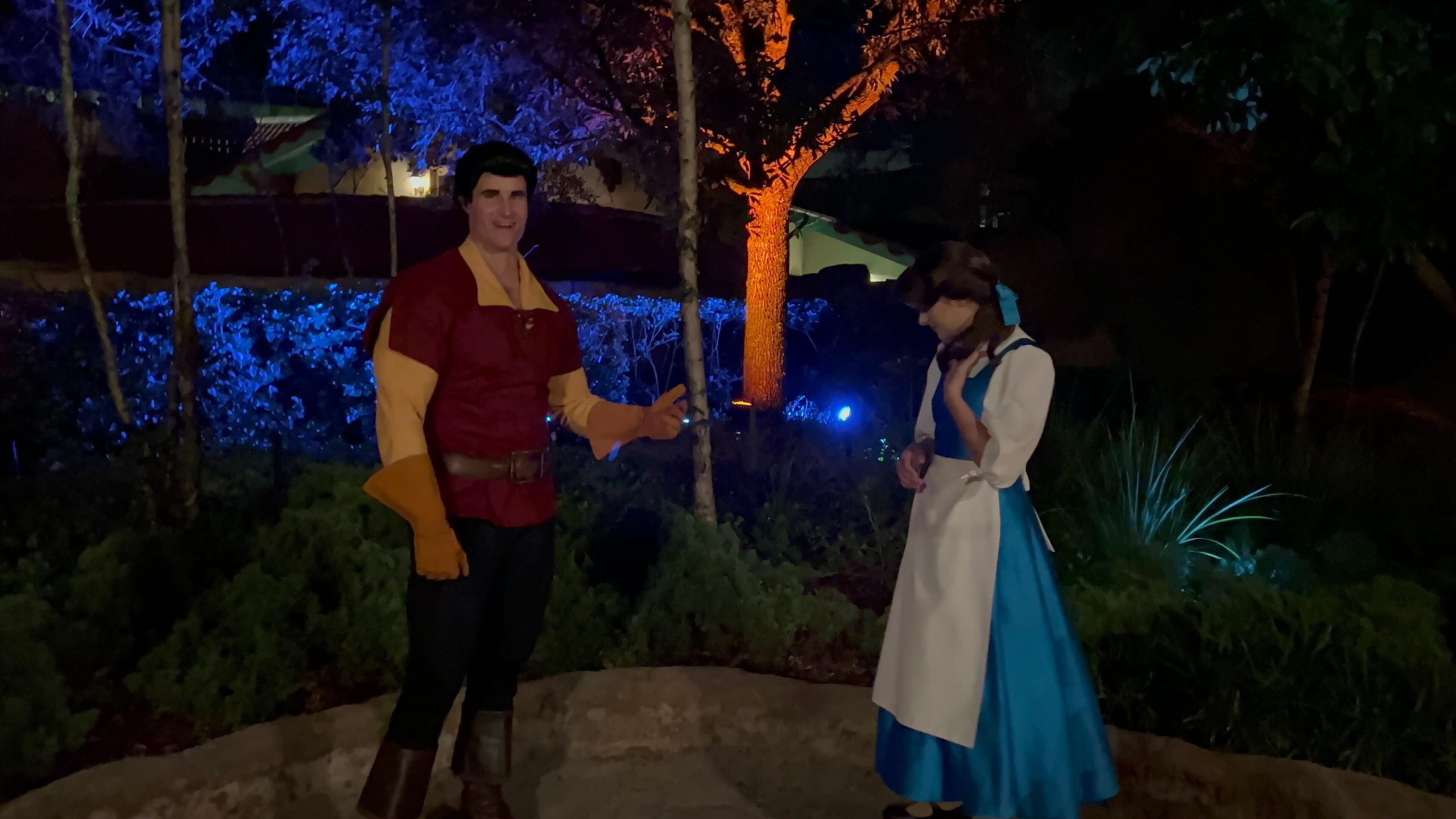 2022 MNSSHP characters Belle and Gaston 2 scaled