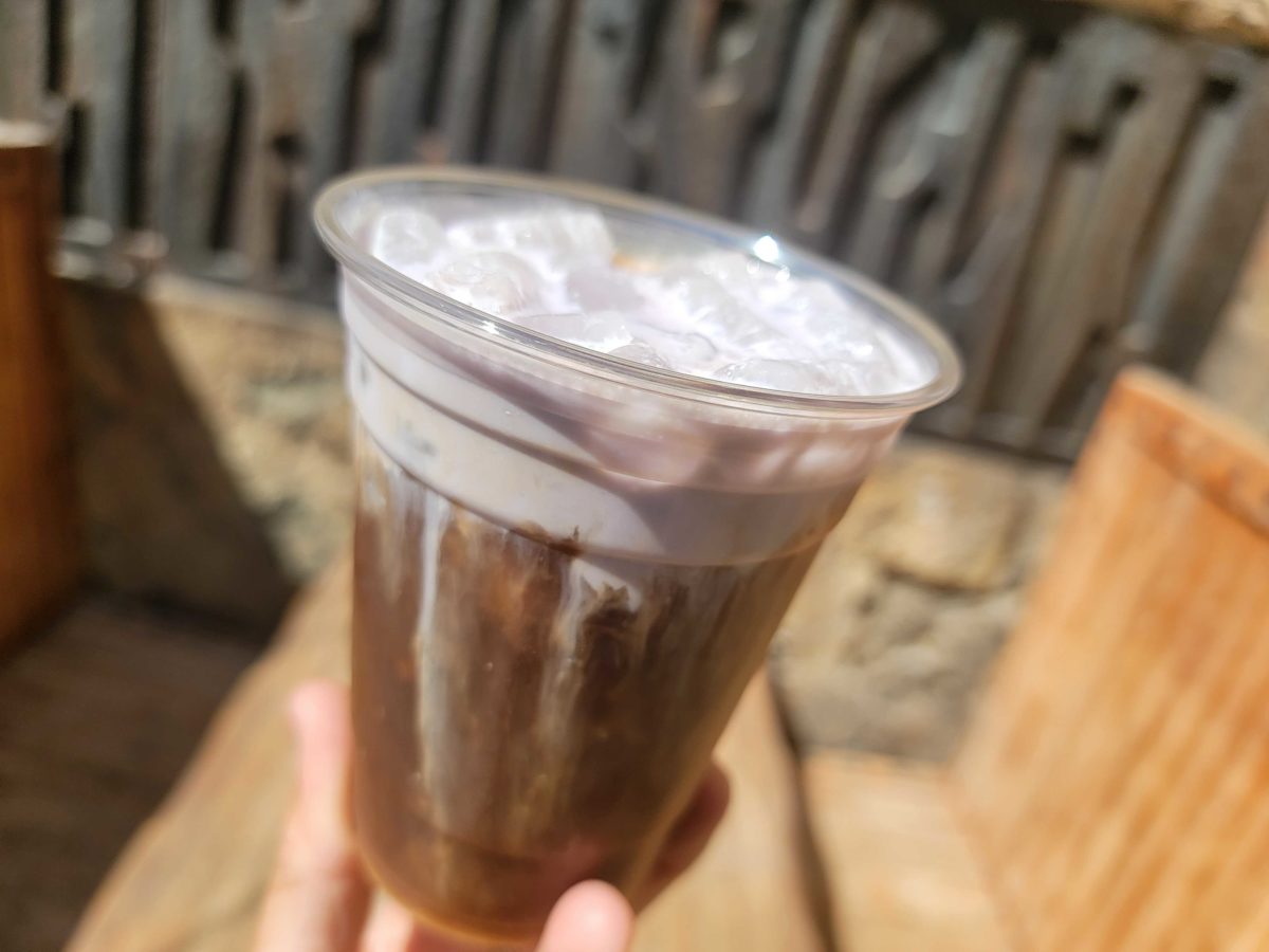cold brew with taro topper 2