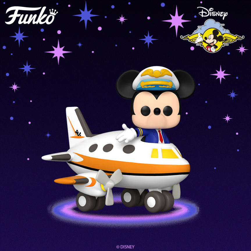 d23 expo mickey with plane funko pop